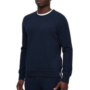 Reigning Champ Midweight Terry Crewneck Sweater, Large, Navy